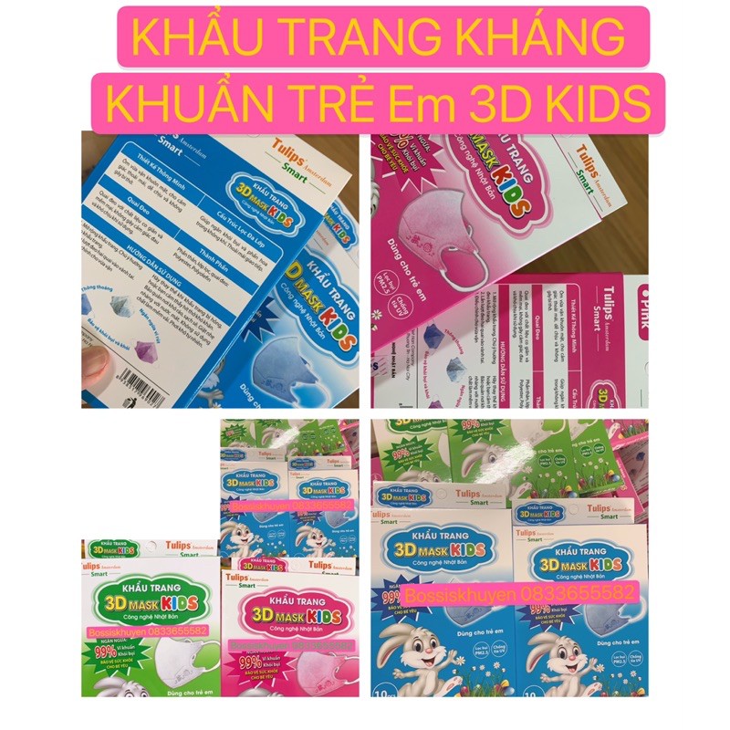 [SIÊU SALE] Khẩu Trang 3D Kháng Khuẩn Người Lớn Trẻ Em ,Khẩu Trang Y tế 4 lớp