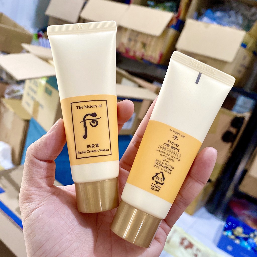 1 tuýp tẩy trang Whoo vàng 40ml date 2023