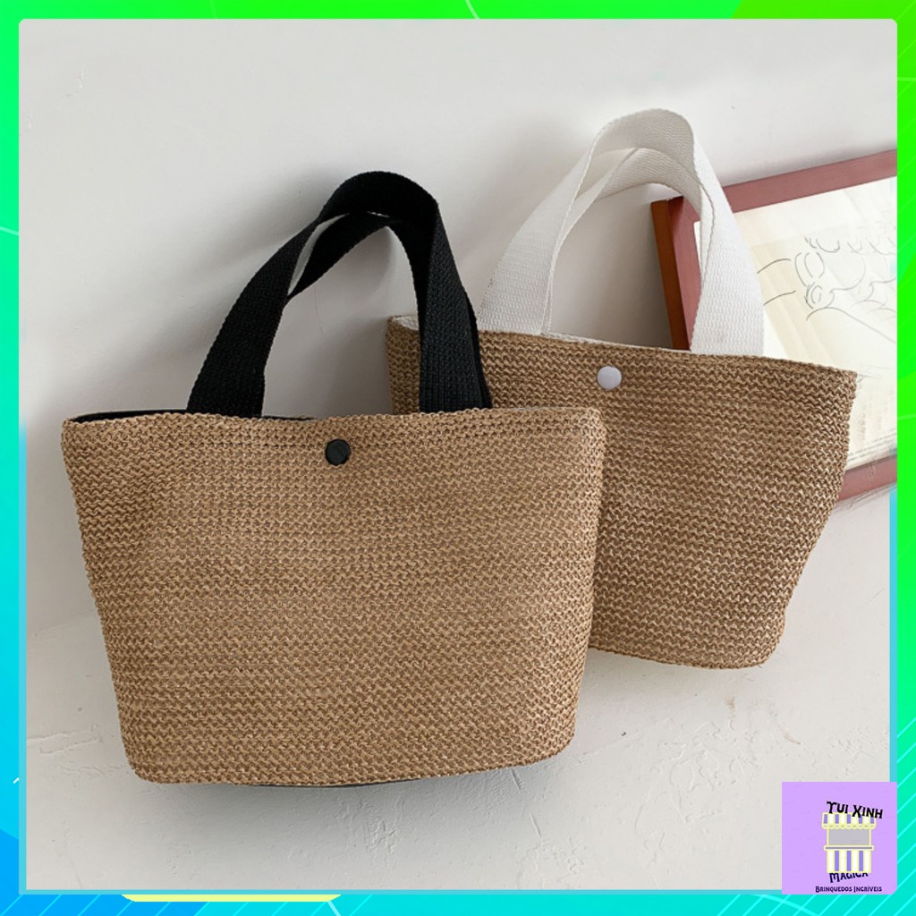 Túi Cói Cầm Tay Bản To FREESHIPTúi đeo vai GaLiCiCi bằng vải rơm dệt thời trang đi biển cho nữ TBB21