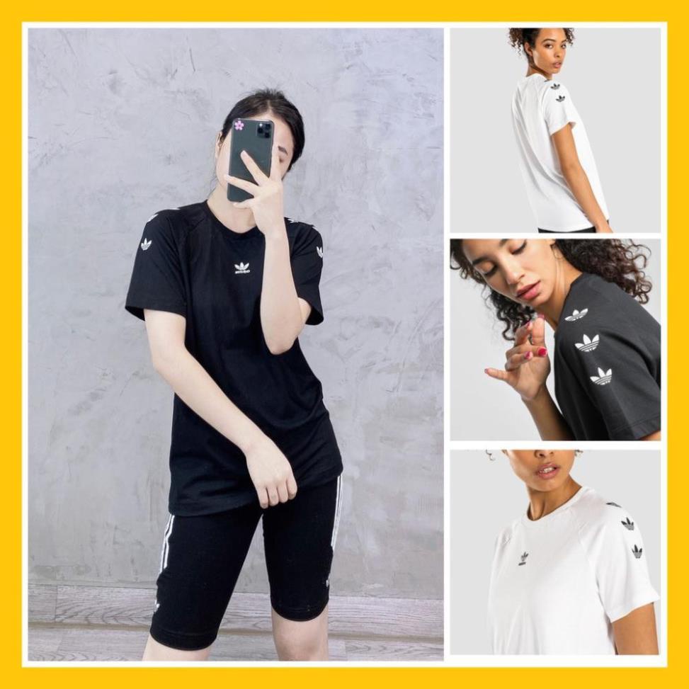 Áo Thể Thao Nam Nữ [Tee Shirt] Repeat 3 Logo Tay [ĐỒ TẬP GYM]