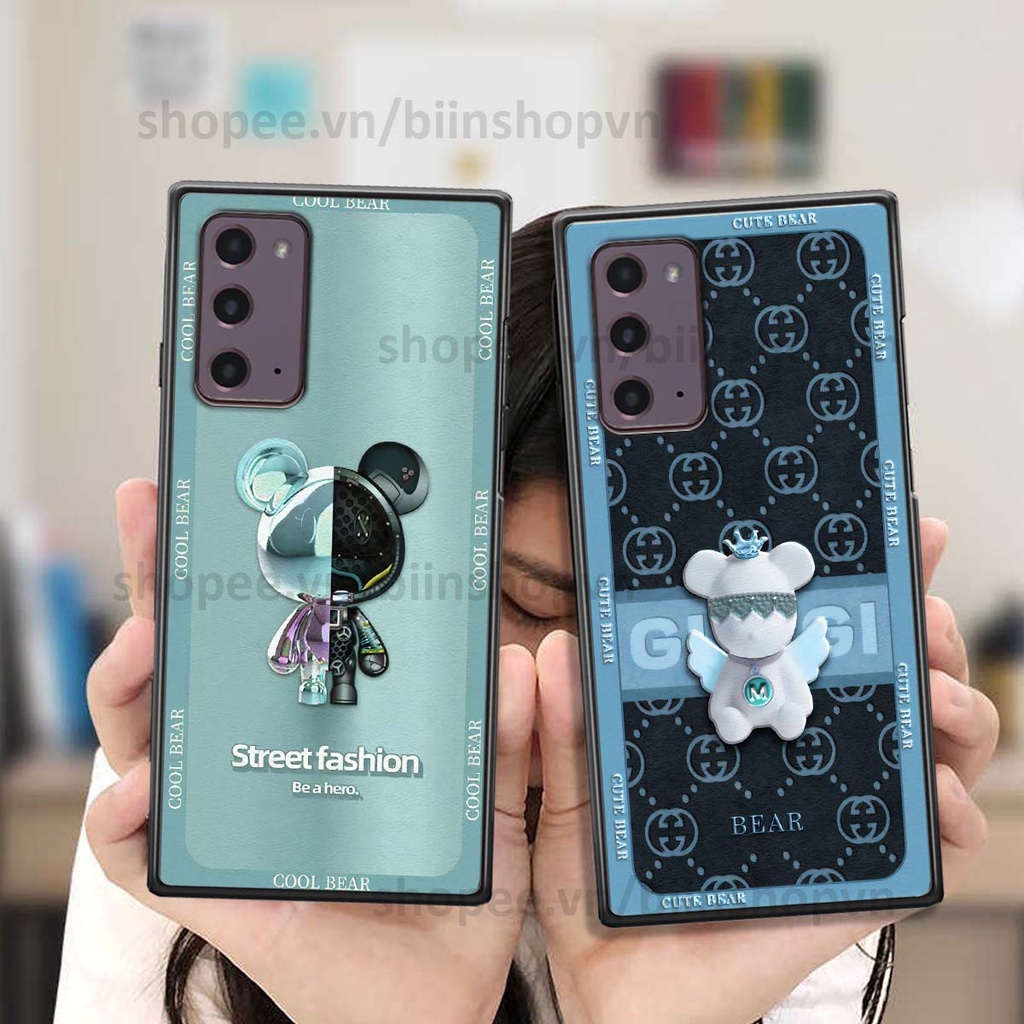 Ốp Samsung Note 20 hình gấu bear brick đẹp độc lạ, thời trang, cá tính