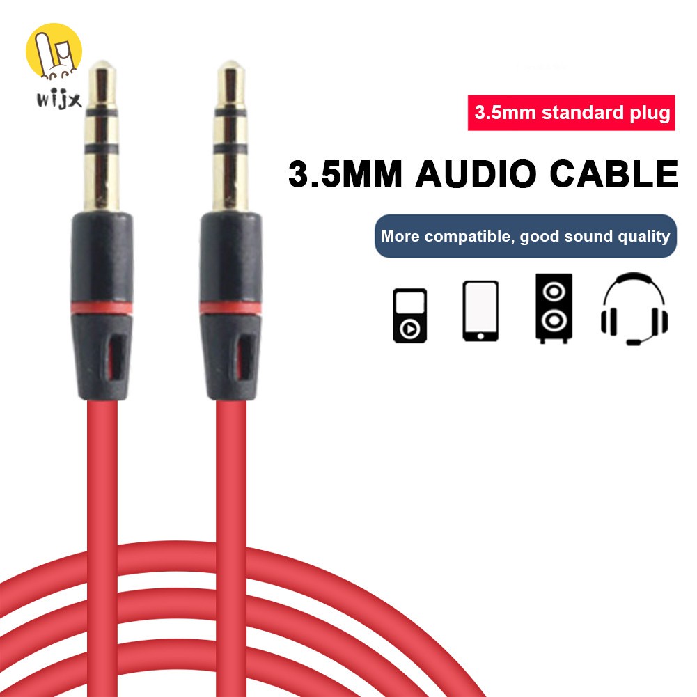 Dây Cáp Nối Dài Tai Nghe 1m 3.5mm Aux Male Sang Male Cho Xe Hơi