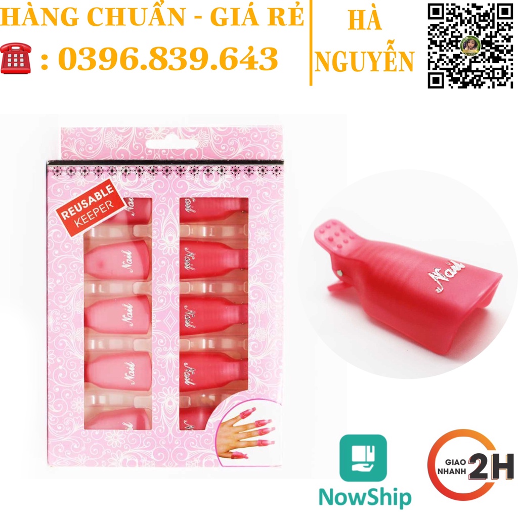 Kẹp Ủ Phá Gel Tay - Chân, Bộ Kẹp Ủ Móng Phá Sơn - Bộ phá gel