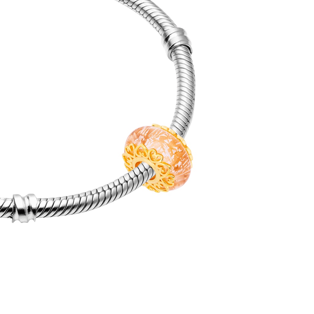 Hạt Charm bạc đính đá CZ PNJSilver XM00Y060000