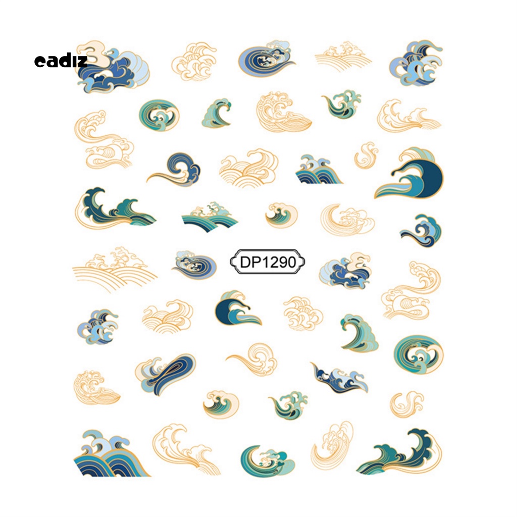 Nhãn Dán Trang Trí Móng Nghệ Thuật Màu Sắc Sống Động