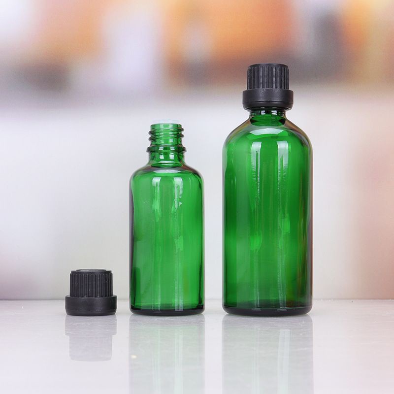 Lọ Chiết Serum ❤ GIÁ RẺ NHẤT ❤ [5ml,10ml,20ml,30ml] Lọ đựng tinh dầu Xanh Lá nắp vặn đen, trắng chiết serum .
