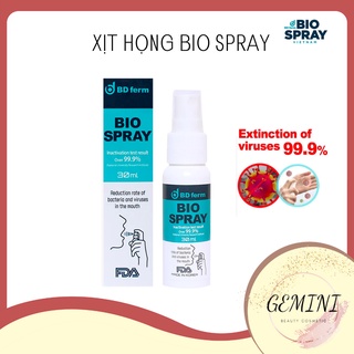 Xịt họng sinh học Bio spray Bd ferm men vi sinh