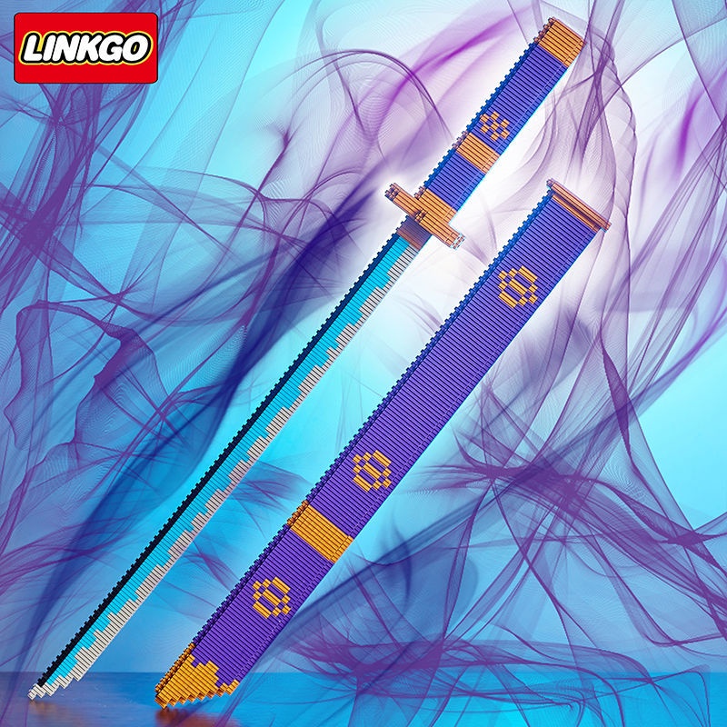 Bộ Sản Phẩm Kiếm Đồ Chơi Katana Linkgo,Sandai Kitetsu Yamato Lắp Ráp Kiếm có vỏ Zoro One Piece Đồ chơi giải đố