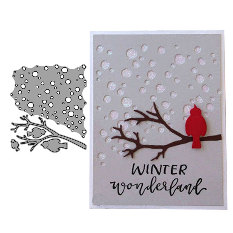 Khuôn Cắt Giấy Kim Loại Hình Cành Cây Xinh Xắn