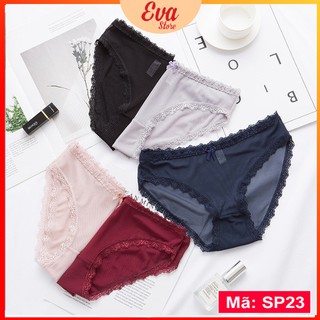 Quần Lót Nữ Viền Mảnh Ren Lưới Ở Viền Mềm Mại Thoáng Mát_EVASTORE_SP23