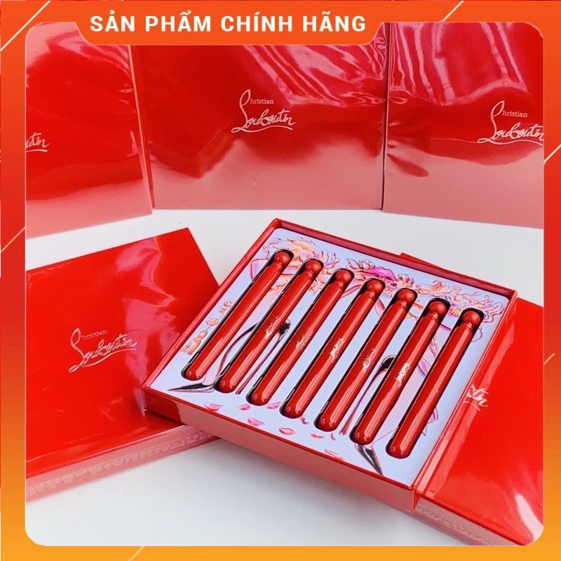 Nước hoa 𝐂𝐡𝐫𝐢𝐬𝐭𝐢𝐚𝐧 𝐋𝐨𝐮𝐛𝐨𝐮𝐭𝐢𝐧 𝐋𝐨𝐮𝐛𝐢𝐰𝐨𝐫𝐥𝐝 𝐒𝐜𝐞𝐧𝐭 𝐋𝐢𝐛𝐫𝐚𝐫𝐲 𝐠𝐢𝐟𝐭 𝐬𝐞𝐭 7 chai.