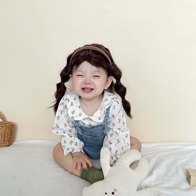 Áo Sơ Mi Công Chúa Tay Dài Dễ Phối Đồ Thời Trang Cho Bé Gái