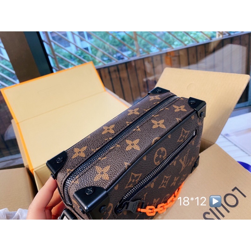 Túi đeo chéo LV Trunk Louis-Vuitton da thật cao cấp Au nhập khẩu new fullbox