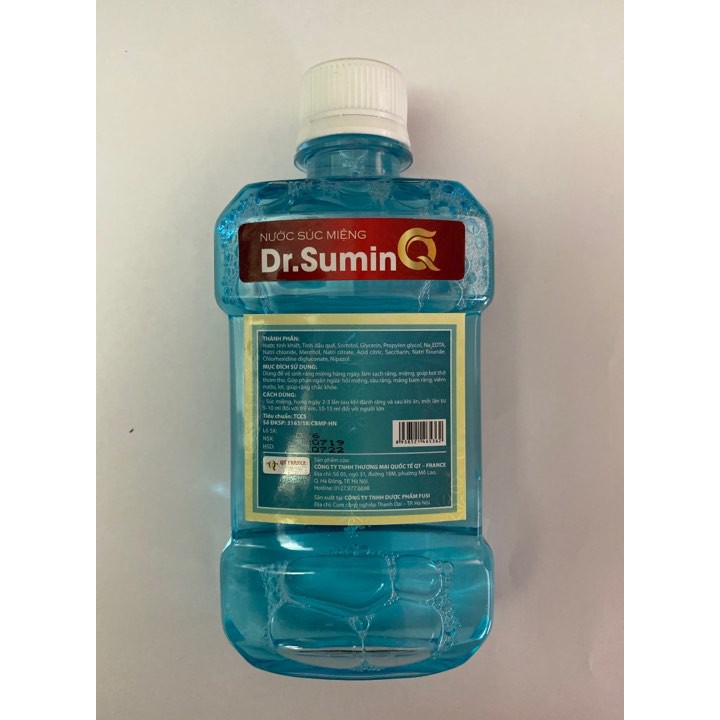 NƯỚC SÚC MIỆNG DR.SUMINQ CHAI 250ML