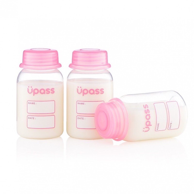 Bộ 3 Bình Trữ Sữa Upass Cổ Hẹp 125ml UP0101W