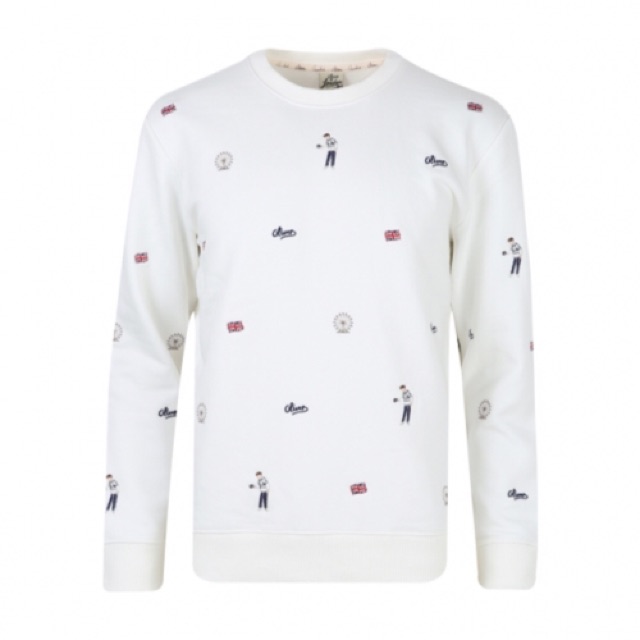 Áo nỉ xuất hàn thêu chữ