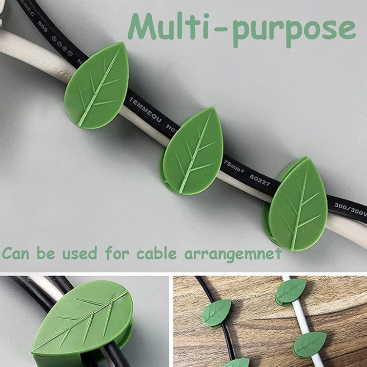 Set 10 Kẹp Cố Định Cây Thân Leo Vô Hình Tự Dính Tiện Dụng Cho Sân Vườn