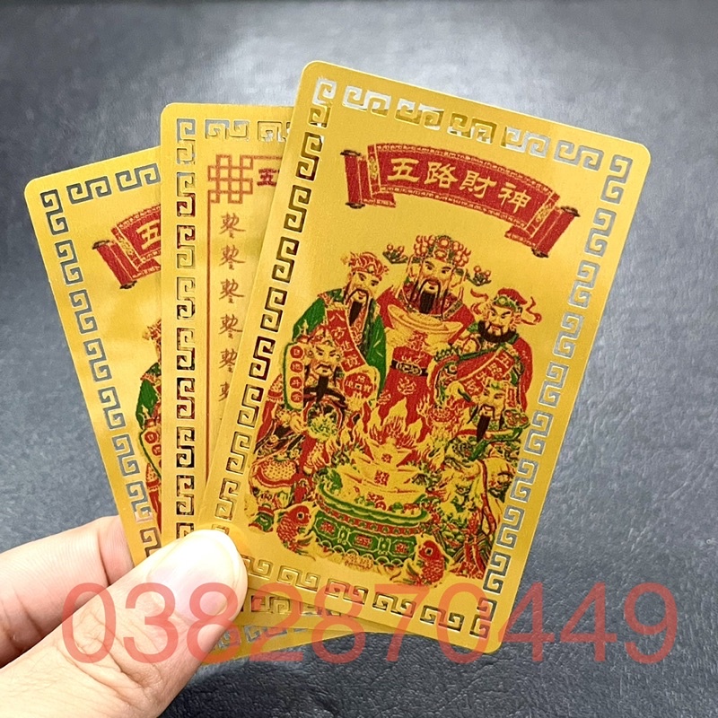 Kim Bài Ngũ Lộ Thần Tài - Phù Ngũ Lộ - Khai Mở Cung Tài Lộc - Bình An May Mắn