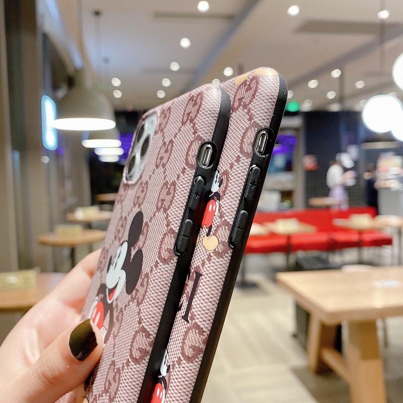 Ốp điện thoại mềm in hình chuột Mickey Gucci cho Iphone 12 Pro Max Mini 11 Xs Max Xr X I7 7p 8 8 Plus 6 6s