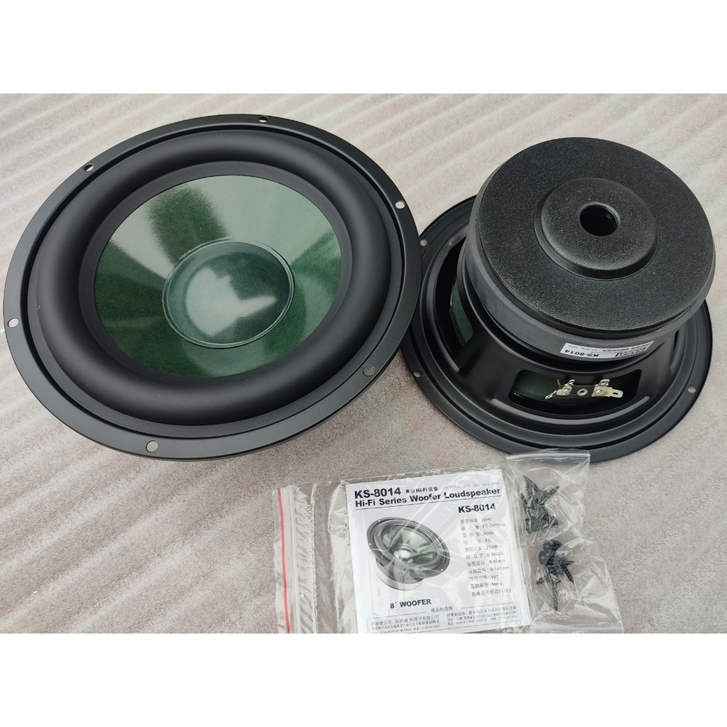 2 CỦ BASS SUB 2 KASUN CÔN 45MM GÂN CAO SU - LOA 20 .