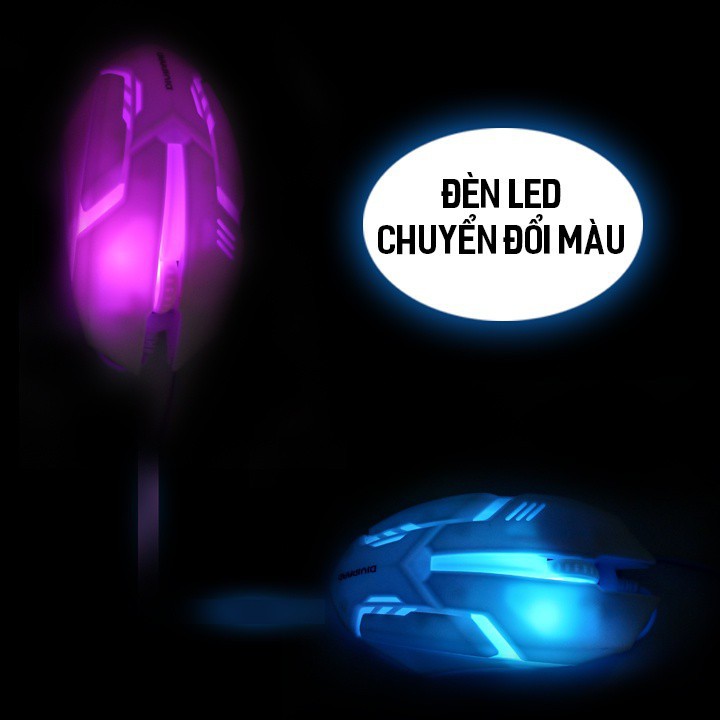 Chuột chơi game❤️FREESHIP❤️Chuột gaming dành cho các game thủ - Chuột quang led sáng đổi màu DIVIPARD