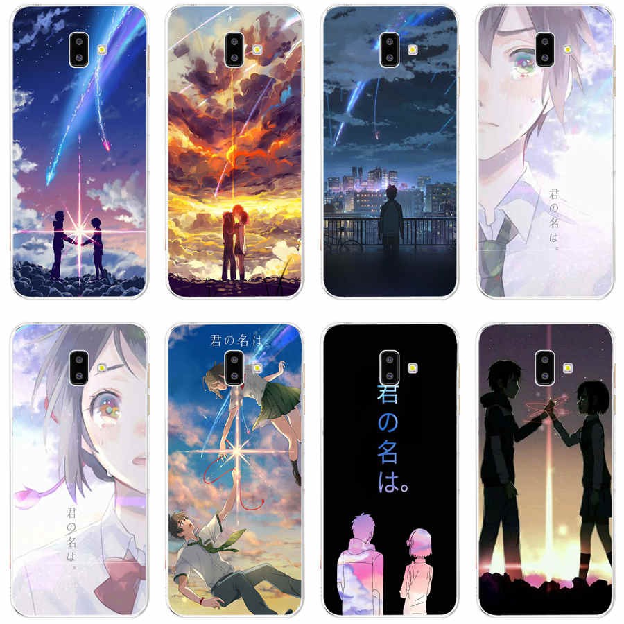 Ốp điện thoại họa tiết anime Kiminonawa Your Name cho Samsung Galaxy Grand Prime A3 2017 J6 2018 Plus J5 2017 J8 2018