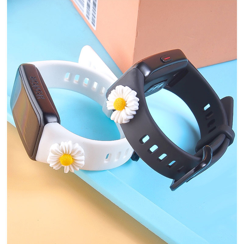 Dây đeo silicone hình hoạt hình cho đồng hồ thông minh Huawei Band 6