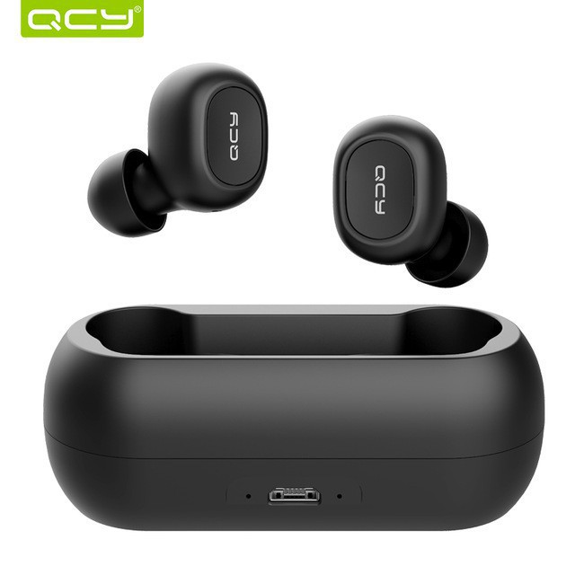 Tai nghe nhét tai không dây QCY T1 - QCY T2C công nghệ Bluetooth 5.0 (có dock tự sạc)