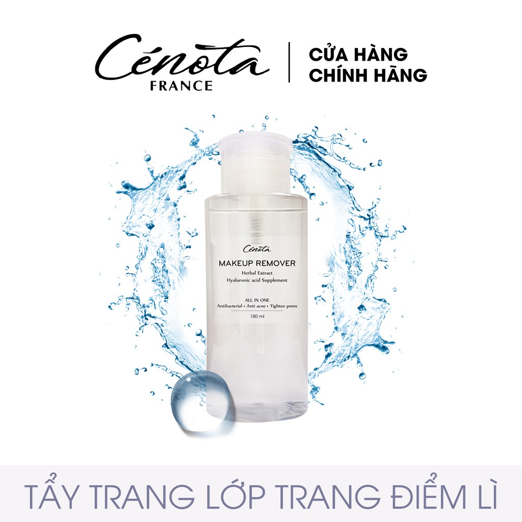 Nước tẩy trang dưỡng ẩm mềm mịn Cénota Makeup Remover, nước tẩy trang làm sạch bụi bẩn