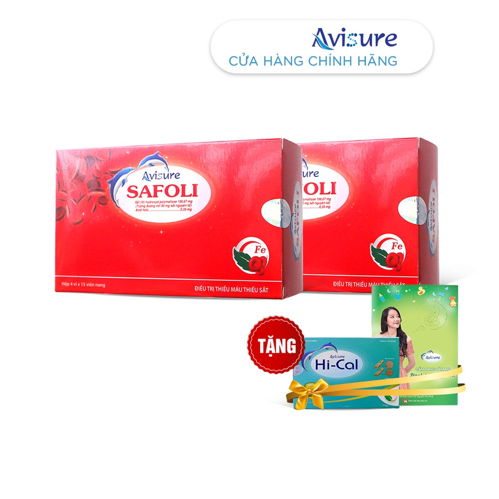 Sắt hữu cơ dành cho phụ nữ mang thai Avisure Safoli hộp 60 viên