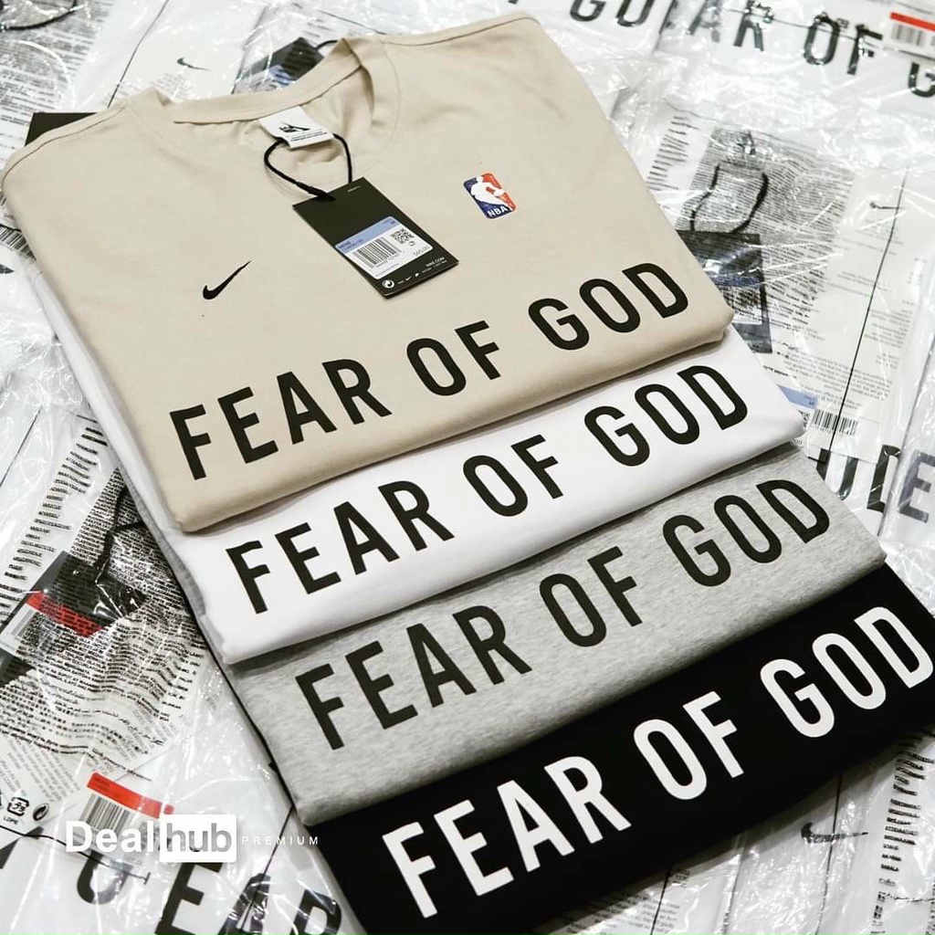 Áo Thun Fear of God N!KE Basic độc lạ , áo Unisex  vải cotton 100% cao cấp, logo Genz Trendy
