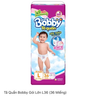 Tã quần bobby gói đại l36