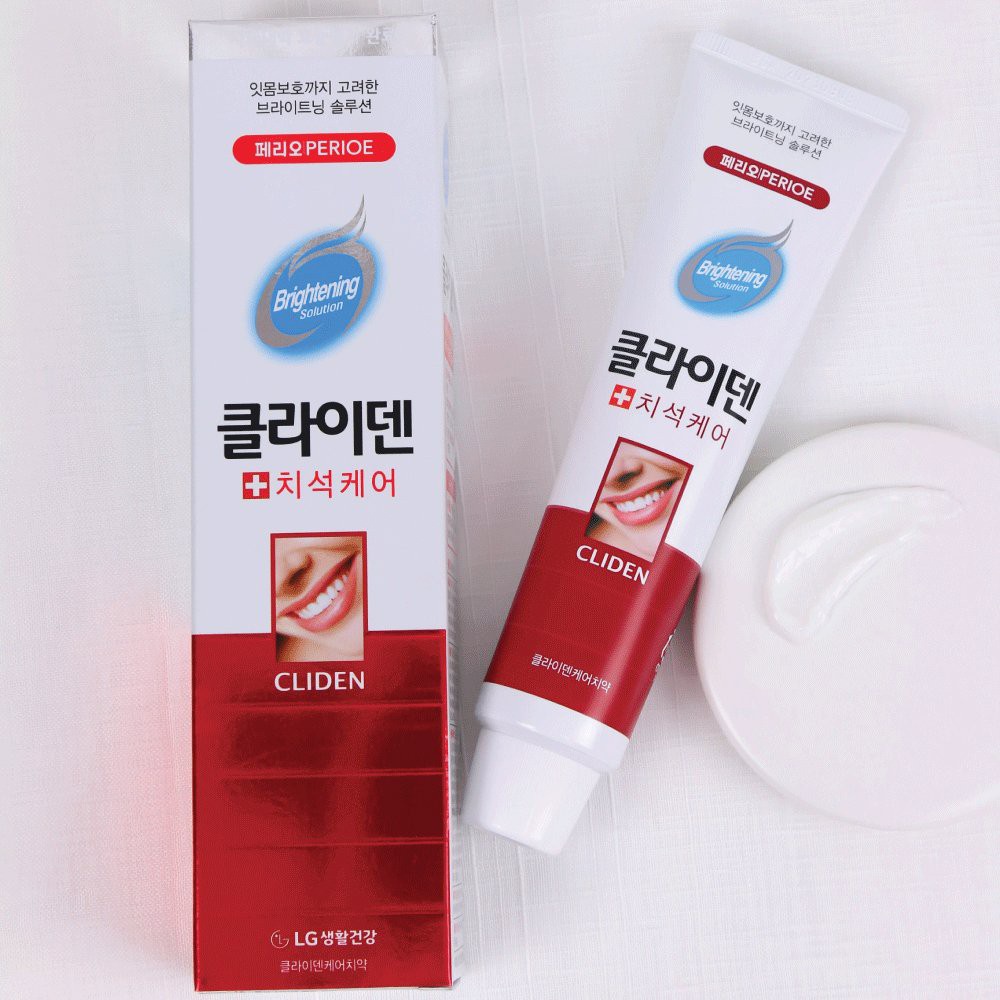 Kem Đánh Răng Hàn Quốc Perioe Cliden Trắng Sáng Tự Nhiên Hộp 120G