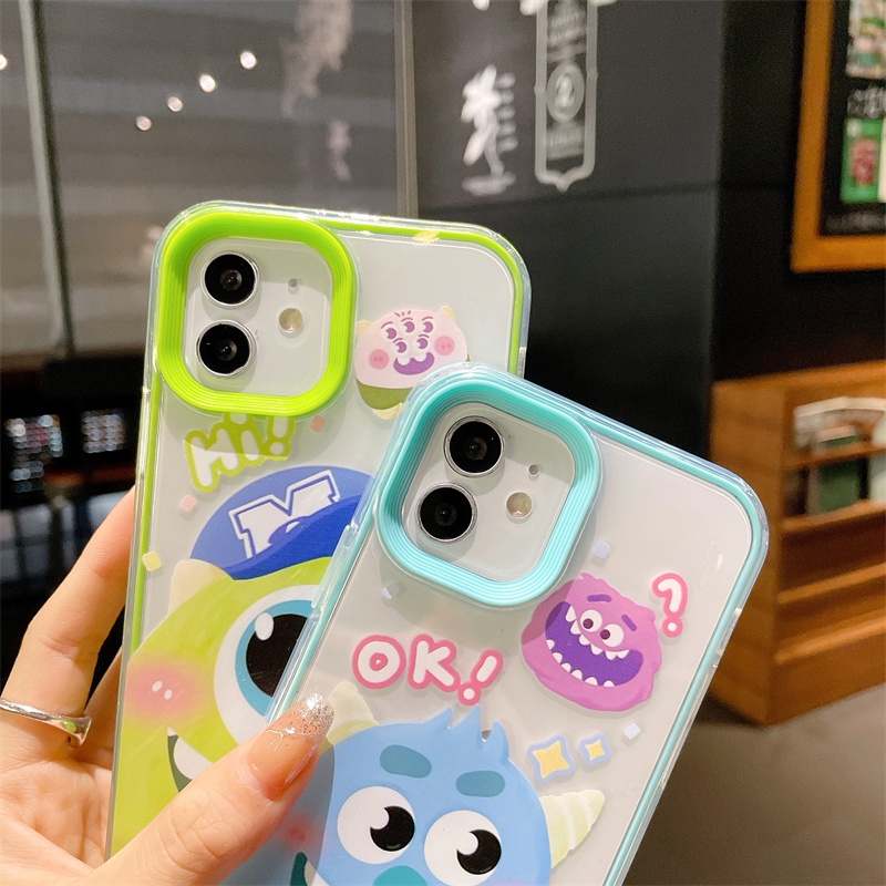 Ốp Điện Thoại Trong Suốt Chống Sốc In Hình Hoạt Hình Vui Nhộn Cho iPhone 11Pro Apple 13 12 Pro Xs Max SE XR i7