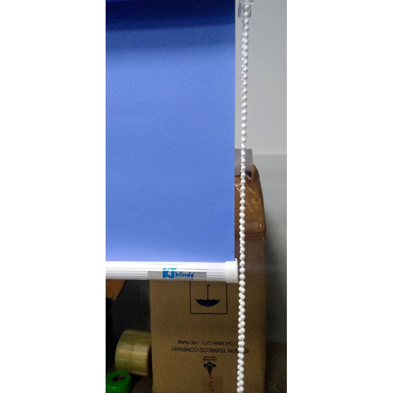 Rèm Sáo Cuốn, rèm cửa sổ  Xanh Trơn chống nắng 100% ( CK04) nhận làm size theo yêu cầu