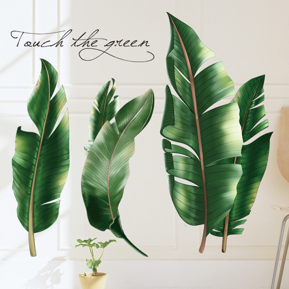 Miếng Dán Tường Trang Trí Nội Thất Hình Lá Cây Xinh Xắn