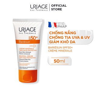 [Date 10.2022] Kem chống nắng vật lý URIAGE BARIÉSUN SPF50+ CRÈME MINÉRALE 50ml