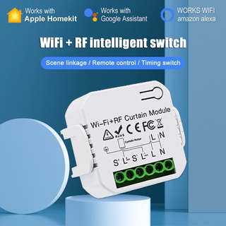 Tuya Smart Switch Wifi RF433 Wireless Switch Blind Curtain Switch With Remote Control Work With Google Home Alexa Smart Home