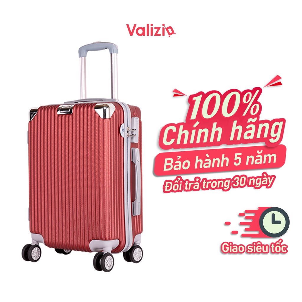 Vali kéo chống va đập siêu bền, Vali du lịch tay kéo nhôm không rỉ sét VALIZIO 841