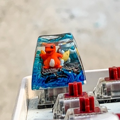 Nút bàn phím cơ máy tính - Artisan keycap - Pokemon Keycap - Charmander Keycap
