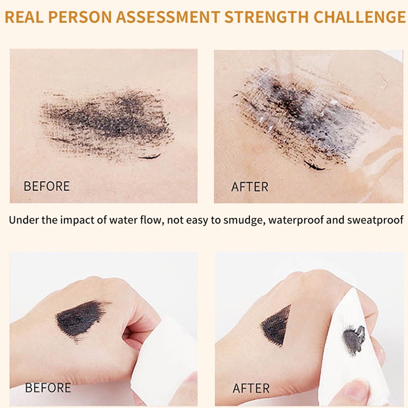 Mascara Màu Đen / Nâu Làm Dày / Cong Mi Nhanh Khô Chống Nhòe Không Thấm Nước