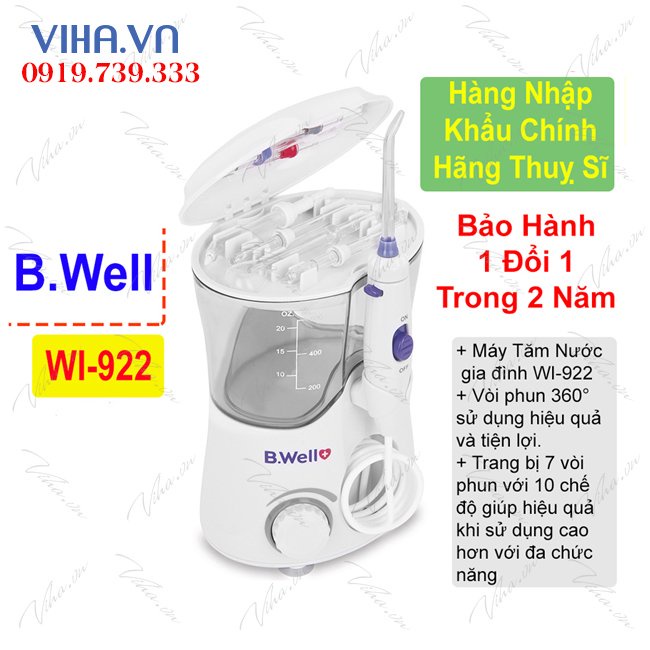 MÁY TĂM NƯỚC GIA ĐÌNH B WELL WI 922 - Sản Xuất Tại Thụy Sĩ (Bảo Hành 2 Năm) tặng 1 máy đo đường huyết