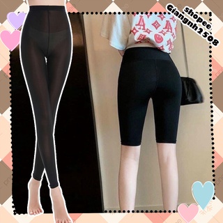 Q013 Quần legging lửng, đùi, ngố đẹp lỡ, quần tập yoga nữ đen ngắn mặc nhà lưng thun ôm bó sát rainbow co giãn tốt