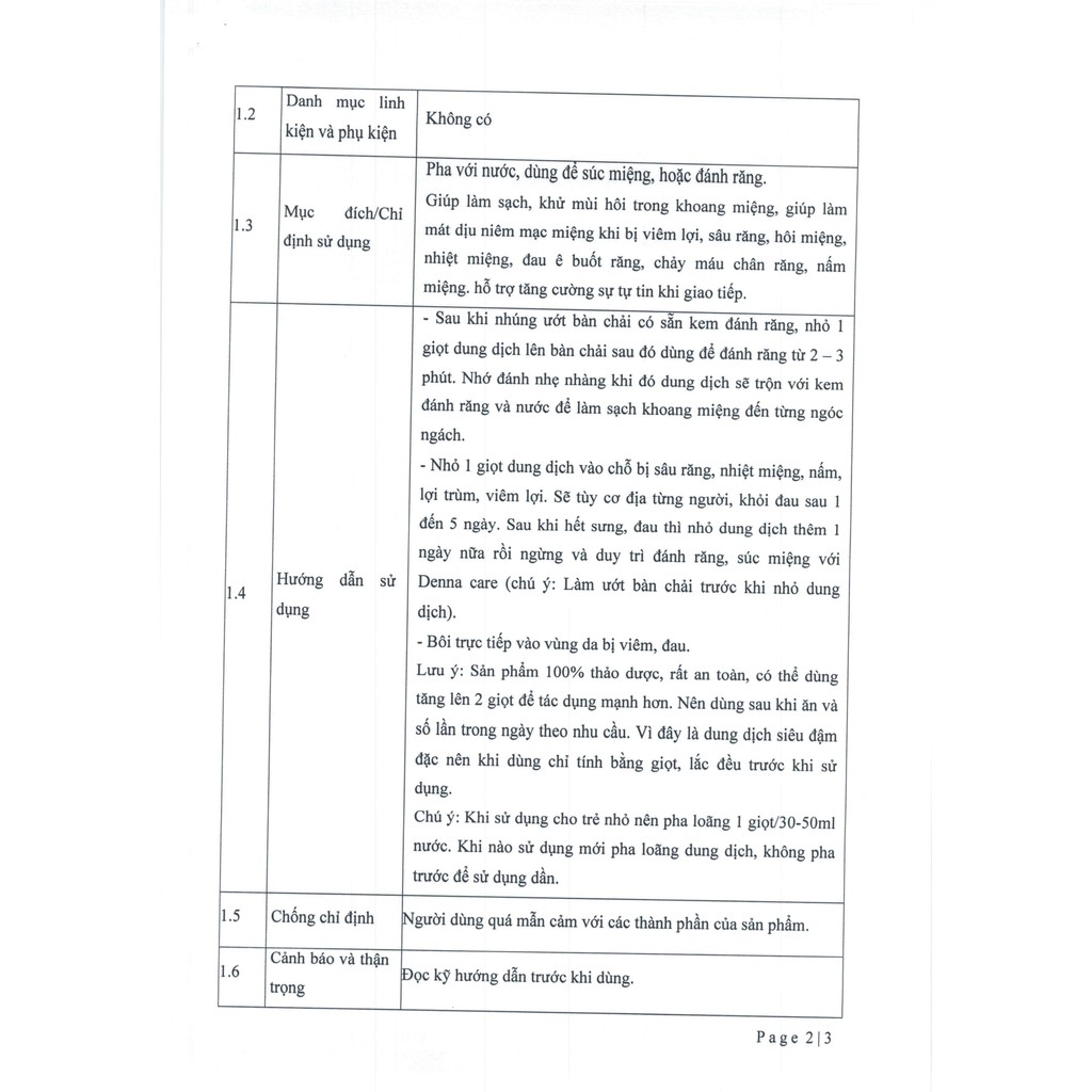 Chăm Sóc Răng Miệng Denna Care Tinh Dầu Ngăn Ngừa Sâu Răng, Hôi Miệng