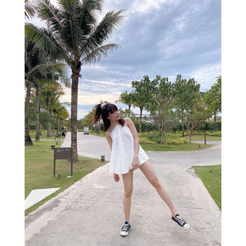 ÁO YẾM HOẠ TIẾT HOA CÚC HOẠ MI ✨🌼🌈🦋 | BigBuy360 - bigbuy360.vn