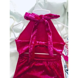 [NEW]Body nhung cổ yếm bé gái