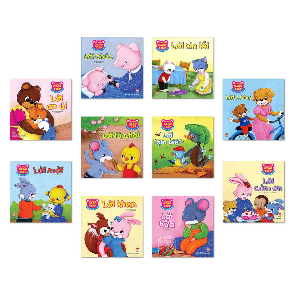 Sách - Kĩ Năng Giao Tiếp - Dành Cho Bé 2-6 Tuổi (Trọn Bộ 10 cuốn)