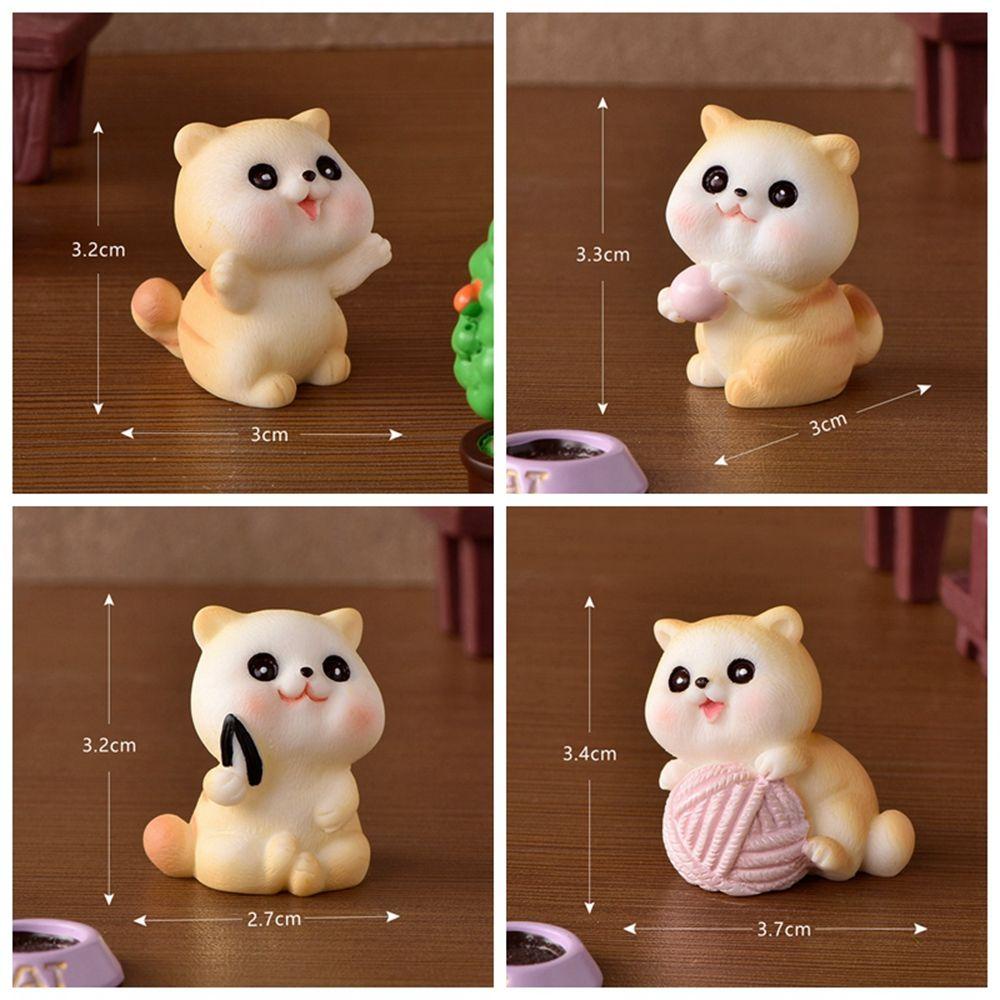 Mô Hình Mèo Con Hoạt Hình Trang Trí Tiểu Cảnh