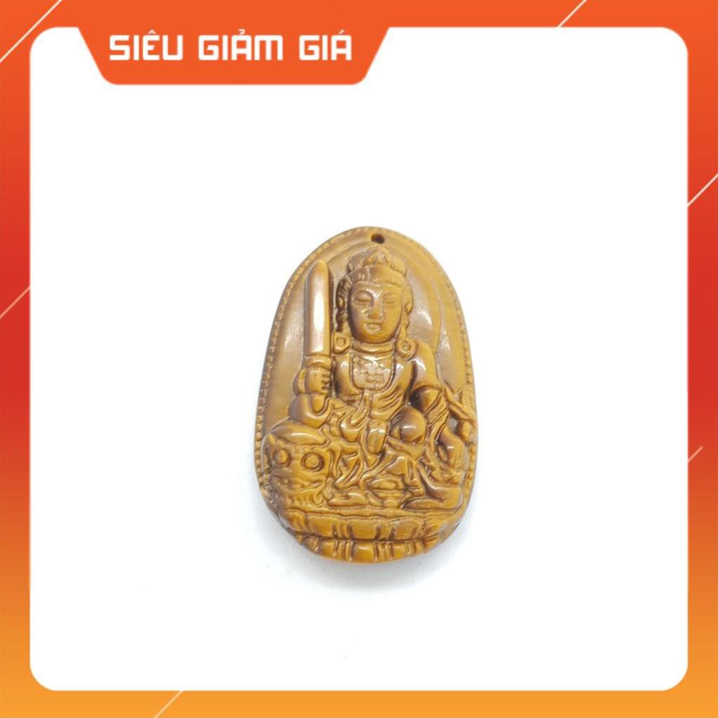 Vòng Cổ Phật Bản Mệnh Văn Thù Bồ Tát Tuổi Mão Mắt Hổ Vàng Nâu