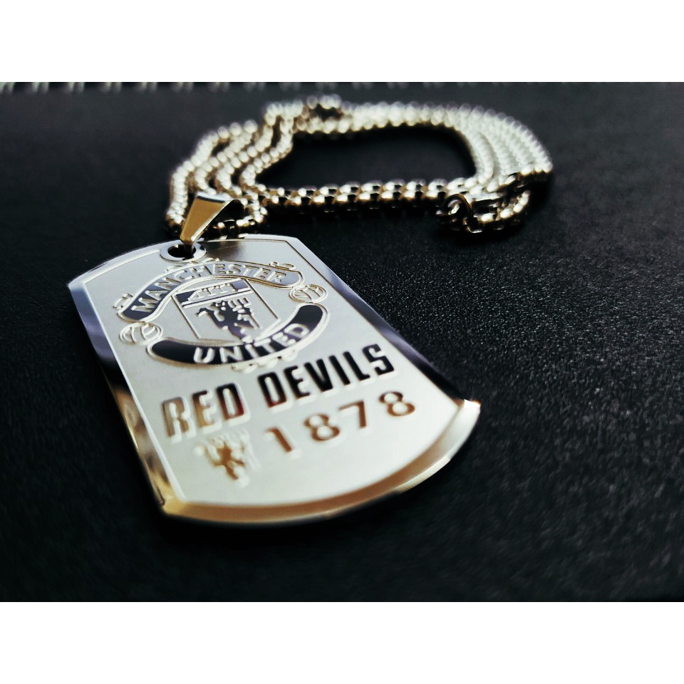 Vòng cổ inox không gỉ Man United